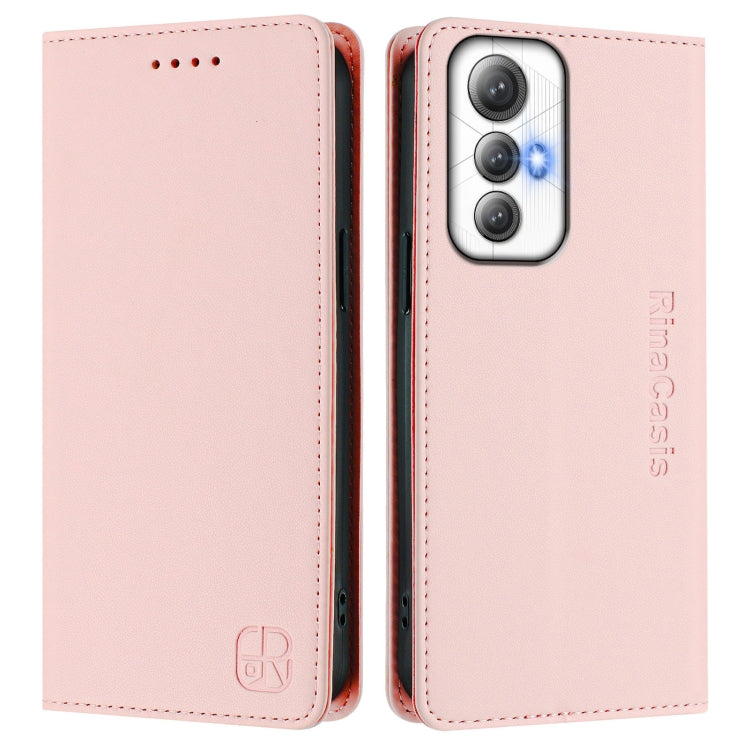 For Cubot Max 5 RC01 Dual-Folded Magnetic Suction RFID Leather Phone Case