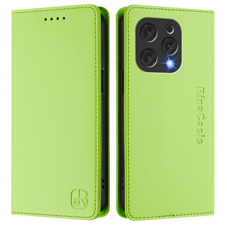For Doofee N55 Plus RC01 Dual-Folded Magnetic Suction RFID Leather Phone Case