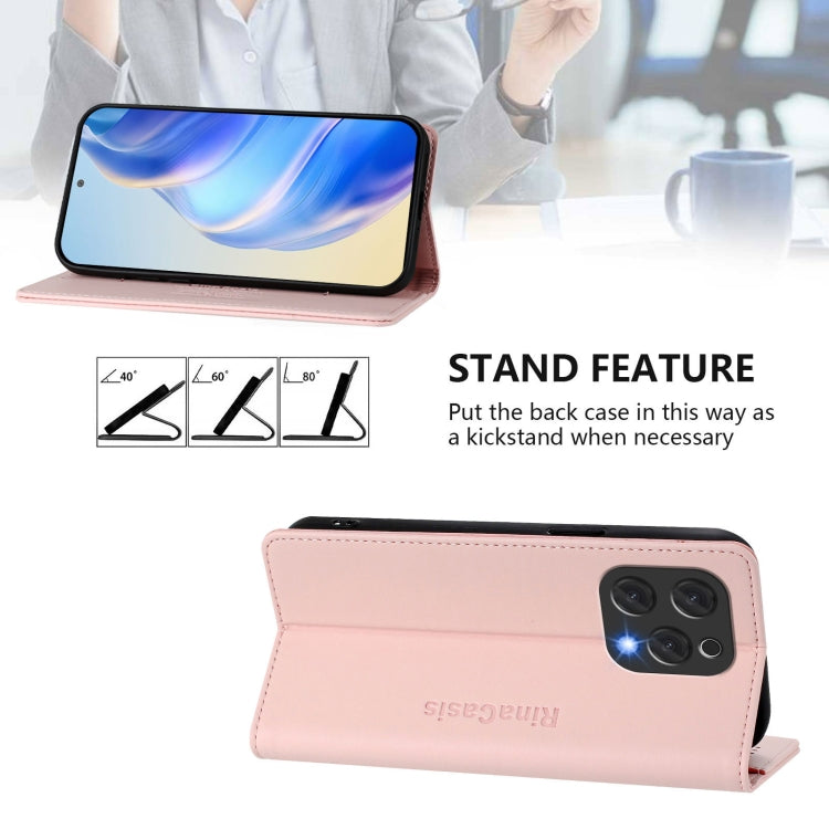 For Doofee N55 Plus RC01 Dual-Folded Magnetic Suction RFID Leather Phone Case