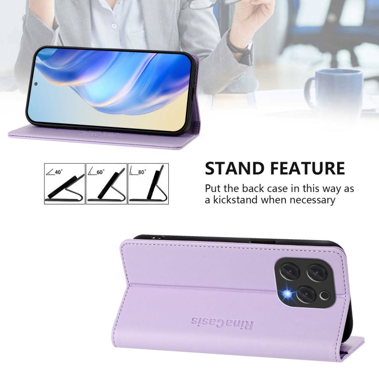 For Doofee N55 Plus RC01 Dual-Folded Magnetic Suction RFID Leather Phone Case