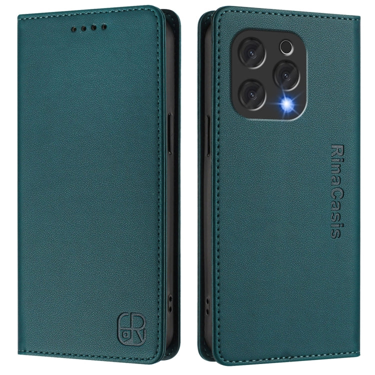 For Doofee N55 Plus RC01 Dual-Folded Magnetic Suction RFID Leather Phone Case