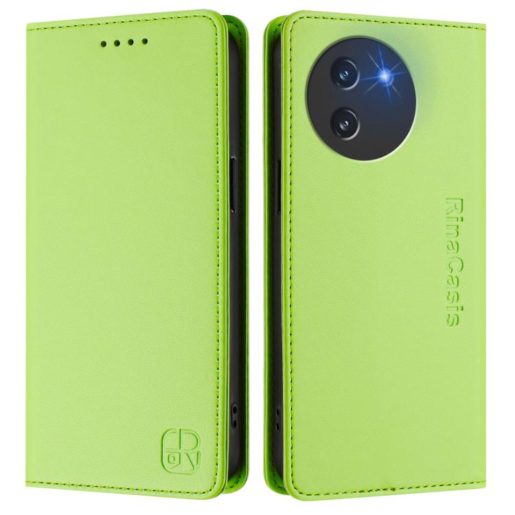 For Doogee Note 59 / Note 59 Pro RC01 Dual-Folded Magnetic Suction RFID Leather Phone Case