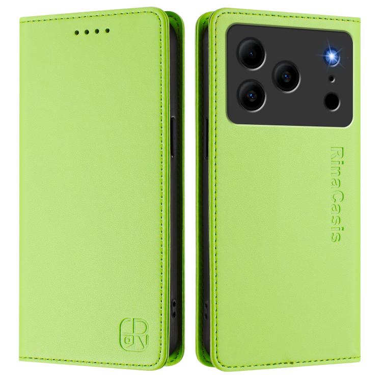 For Doogee Note 56 / Note 56 Pro RC01 Dual-Folded Magnetic Suction RFID Leather Phone Case