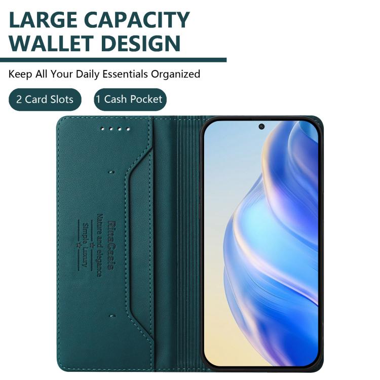 For Doogee Note 56 / Note 56 Pro RC01 Dual-Folded Magnetic Suction RFID Leather Phone Case