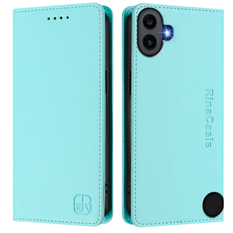For Nothing CMF Phone 1 RC01 Dual-Folded Magnetic Suction RFID Leather Phone Case
