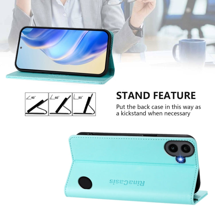 For Nothing CMF Phone 1 RC01 Dual-Folded Magnetic Suction RFID Leather Phone Case