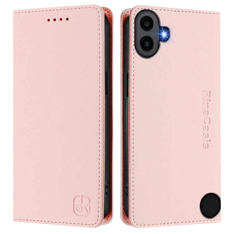 For Nothing CMF Phone 1 RC01 Dual-Folded Magnetic Suction RFID Leather Phone Case