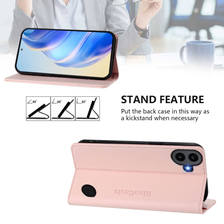 For Nothing CMF Phone 1 RC01 Dual-Folded Magnetic Suction RFID Leather Phone Case