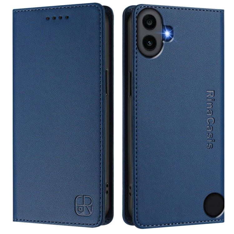 For Nothing CMF Phone 1 RC01 Dual-Folded Magnetic Suction RFID Leather Phone Case