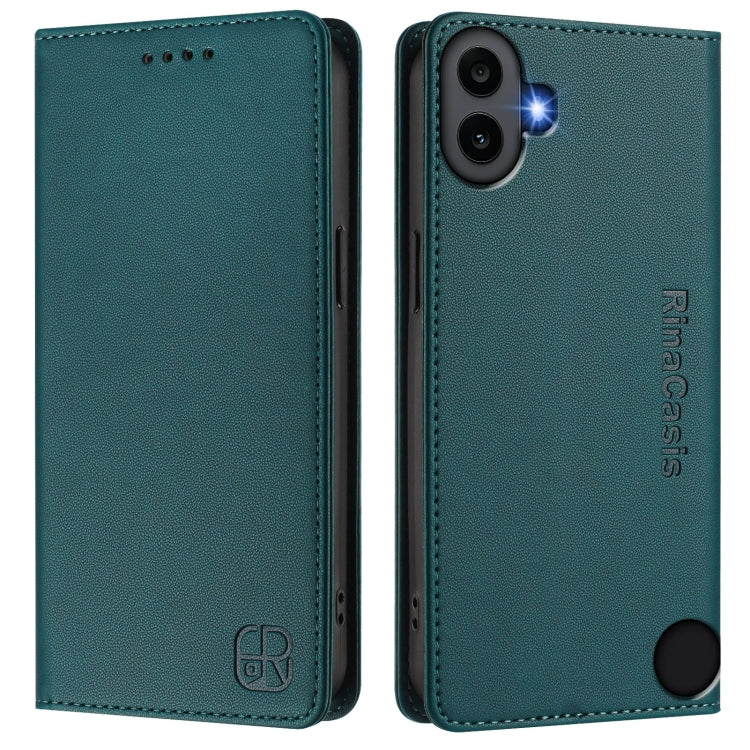 For Nothing CMF Phone 1 RC01 Dual-Folded Magnetic Suction RFID Leather Phone Case