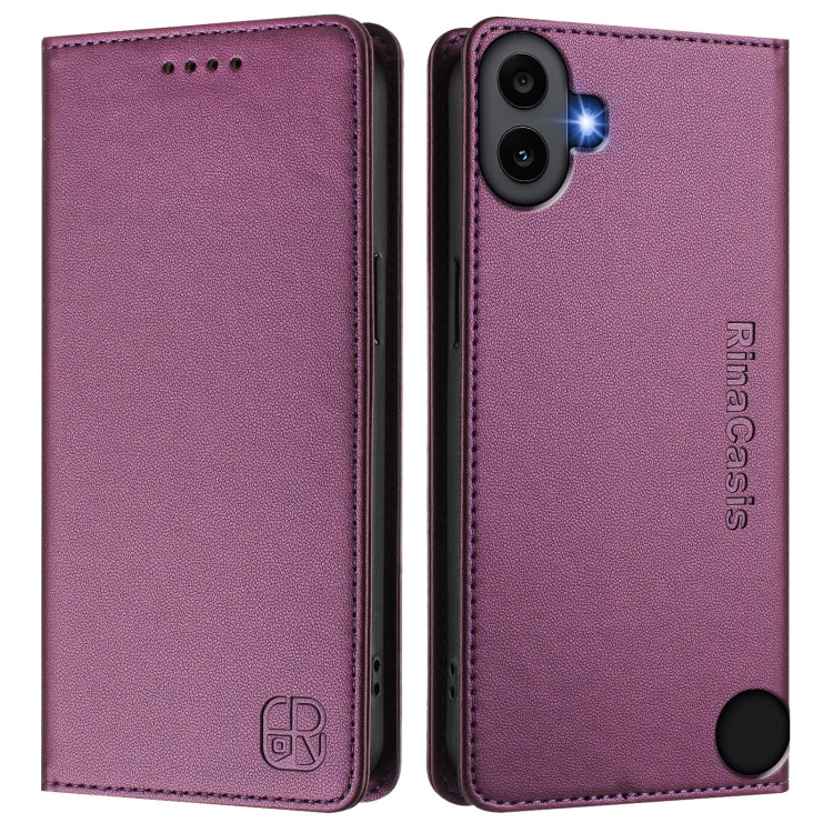 For Nothing CMF Phone 1 RC01 Dual-Folded Magnetic Suction RFID Leather Phone Case