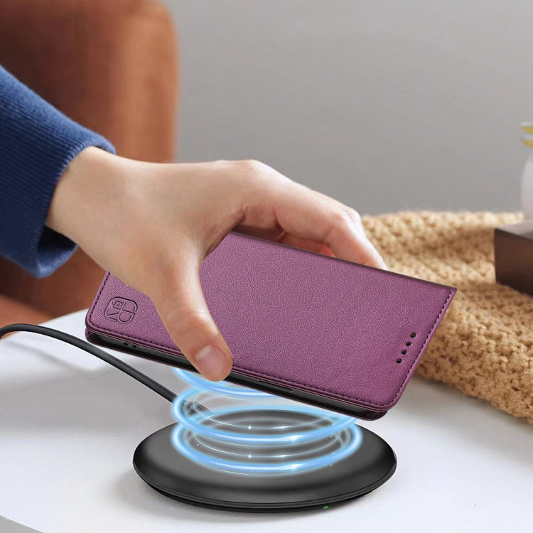 For Ulefone Note 14 RC01 Dual-Folded Magnetic Suction RFID Leather Phone Case
