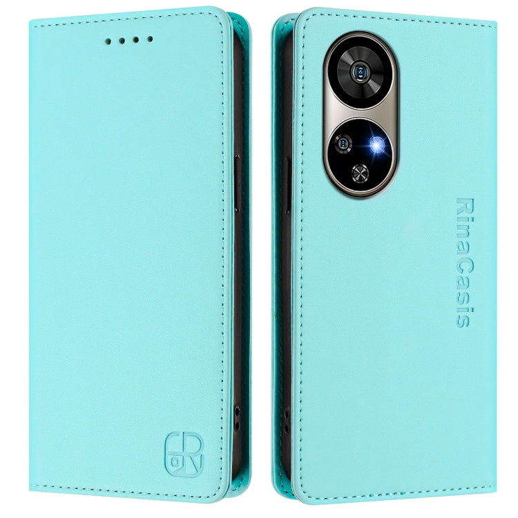 For Ulefone Note 17 Pro RC01 Dual-Folded Magnetic Suction RFID Leather Phone Case