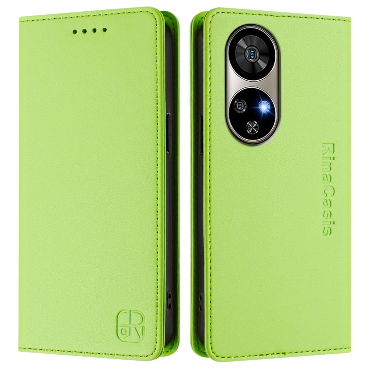 For Ulefone Note 17 Pro RC01 Dual-Folded Magnetic Suction RFID Leather Phone Case
