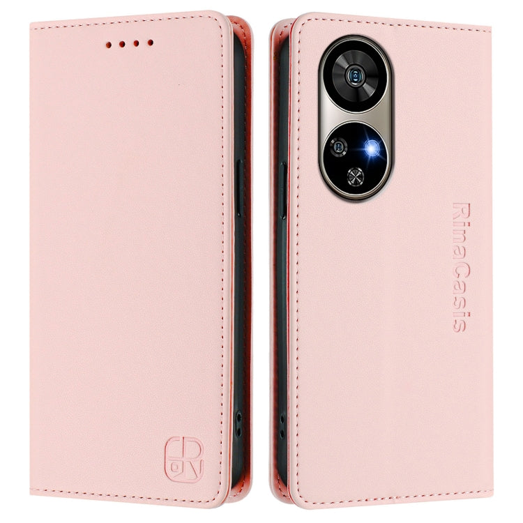 For Ulefone Note 17 Pro RC01 Dual-Folded Magnetic Suction RFID Leather Phone Case