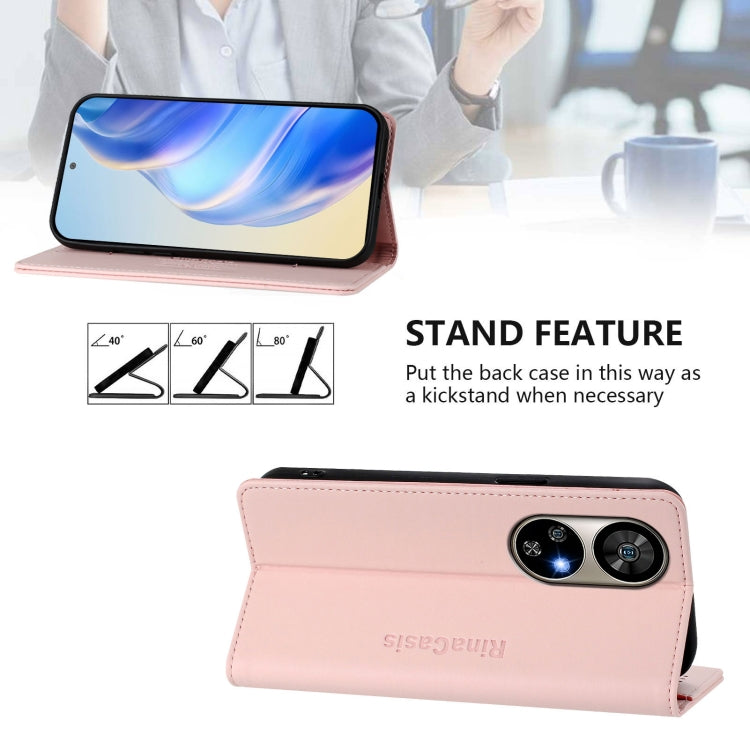 For Ulefone Note 17 Pro RC01 Dual-Folded Magnetic Suction RFID Leather Phone Case