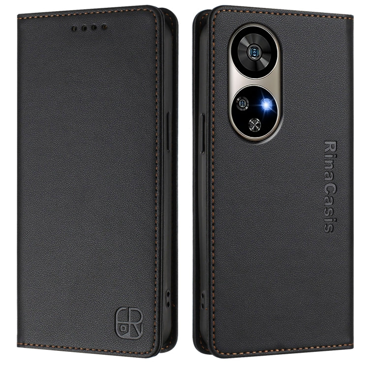 For Ulefone Note 17 Pro RC01 Dual-Folded Magnetic Suction RFID Leather Phone Case