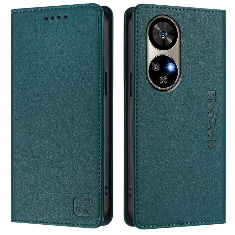 For Ulefone Note 17 Pro RC01 Dual-Folded Magnetic Suction RFID Leather Phone Case