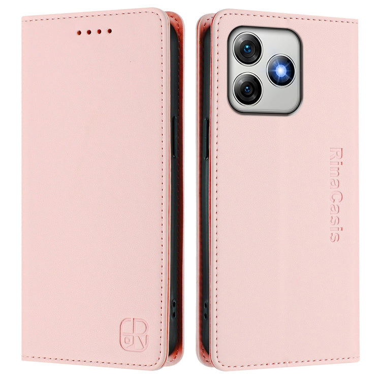 For Ulefone Note 18 Ultra 5G RC01 Dual-Folded Magnetic Suction RFID Leather Phone Case