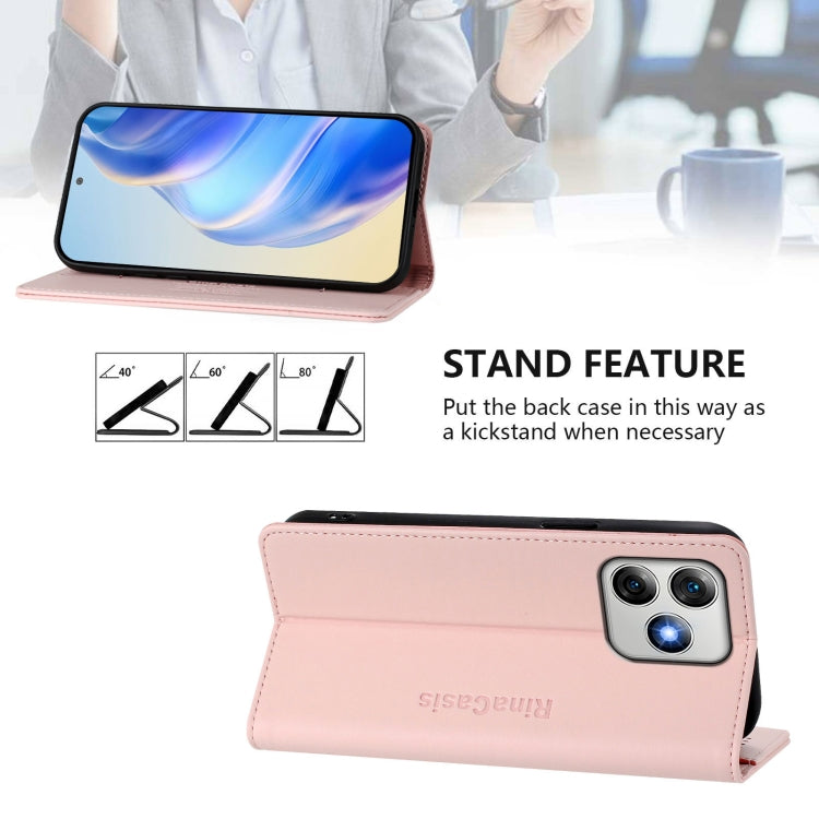 For Ulefone Note 18 Ultra 5G RC01 Dual-Folded Magnetic Suction RFID Leather Phone Case
