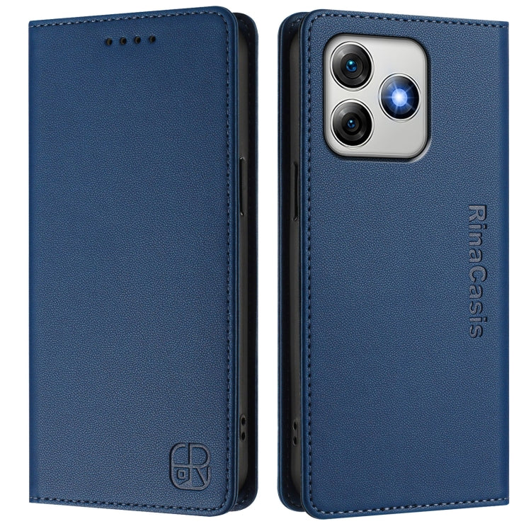 For Ulefone Note 18 Ultra 5G RC01 Dual-Folded Magnetic Suction RFID Leather Phone Case