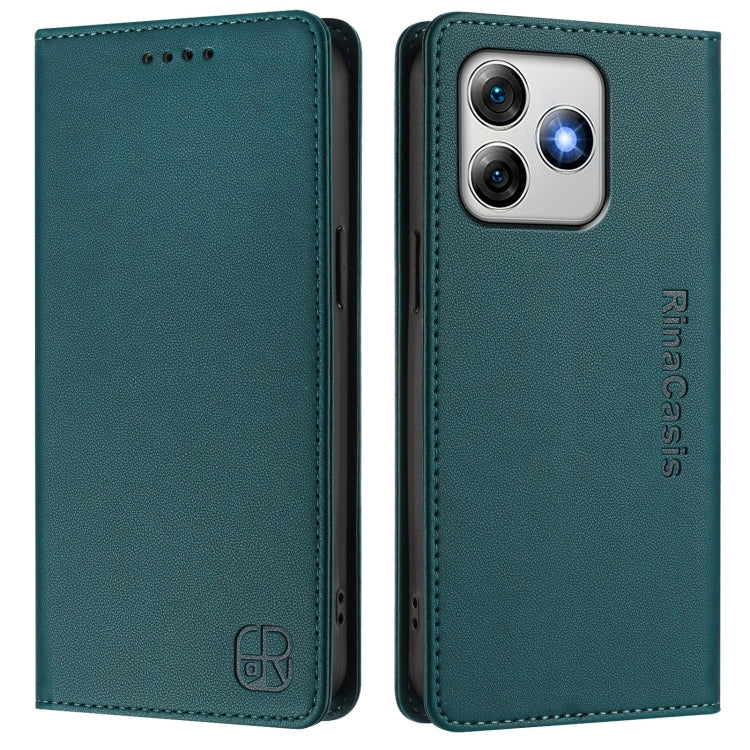 For Ulefone Note 18 Ultra 5G RC01 Dual-Folded Magnetic Suction RFID Leather Phone Case