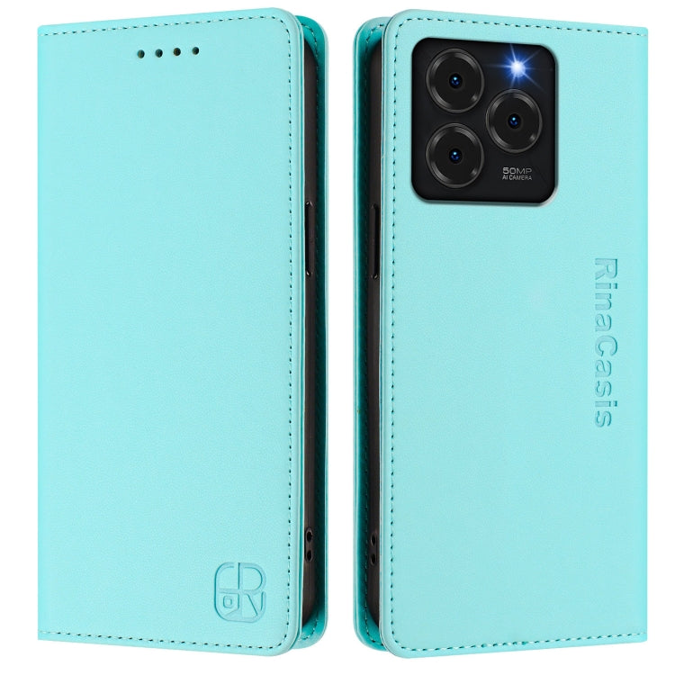 For Ulefone Note 20 Pro RC01 Dual-Folded Magnetic Suction RFID Leather Phone Case