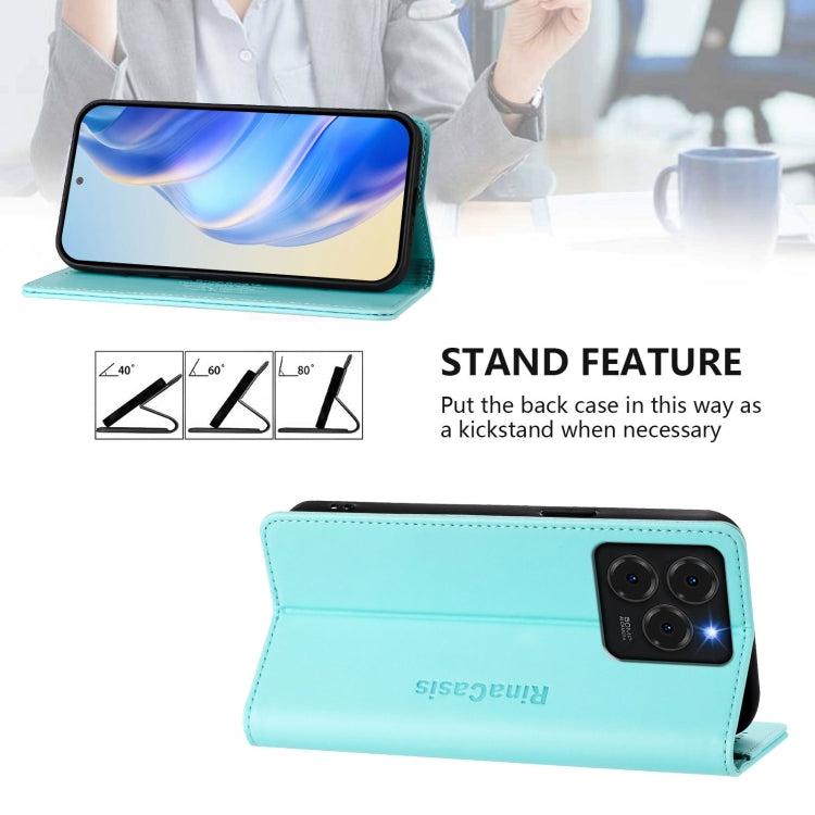For Ulefone Note 20 Pro RC01 Dual-Folded Magnetic Suction RFID Leather Phone Case