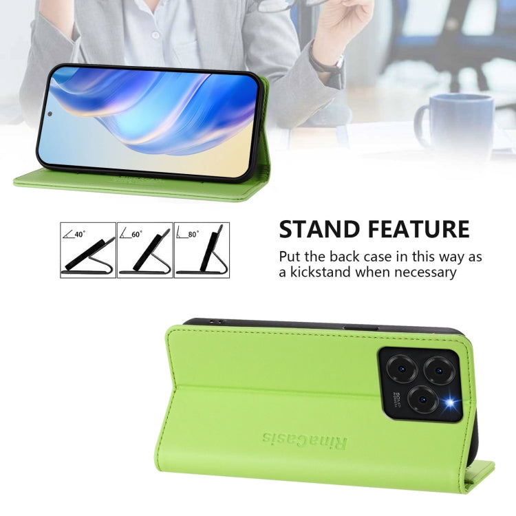 For Ulefone Note 20 Pro RC01 Dual-Folded Magnetic Suction RFID Leather Phone Case