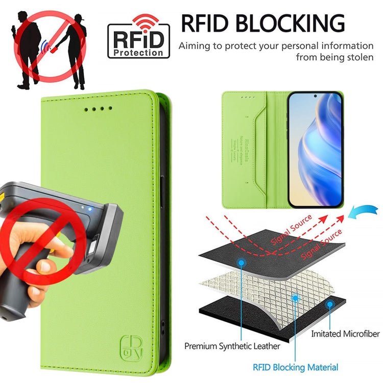 For Ulefone Note 20 Pro RC01 Dual-Folded Magnetic Suction RFID Leather Phone Case
