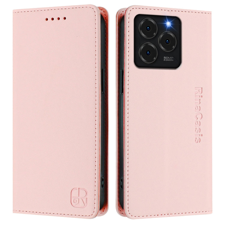 For Ulefone Note 20 Pro RC01 Dual-Folded Magnetic Suction RFID Leather Phone Case
