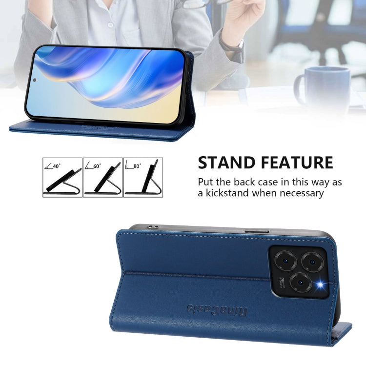 For Ulefone Note 20 Pro RC01 Dual-Folded Magnetic Suction RFID Leather Phone Case