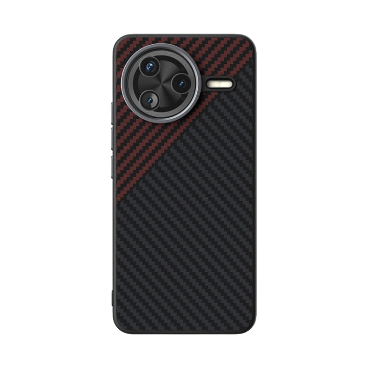 For Redmi K80 ABEEL C Carbon Fiber Series 6D Micro Relief MagSafe Phone Case