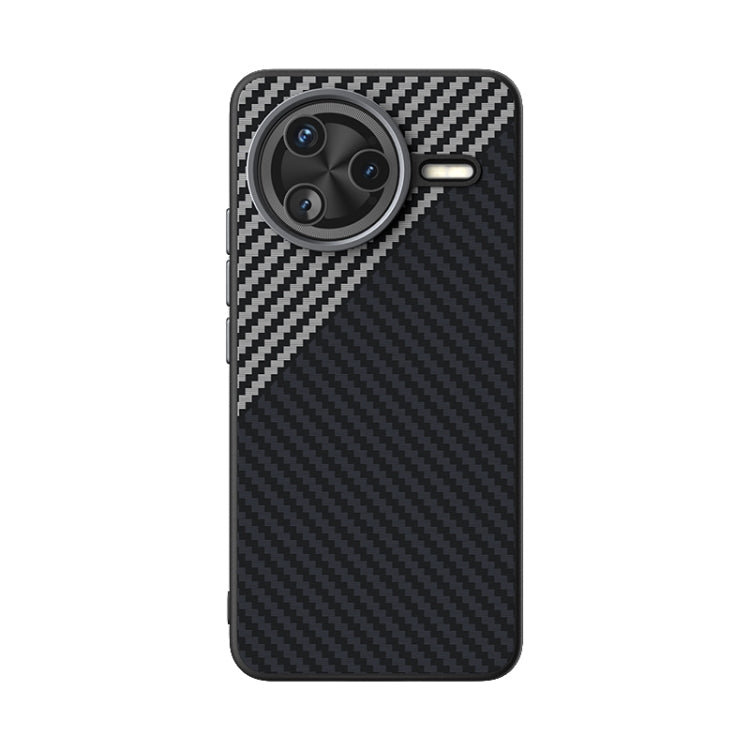 For Redmi K80 ABEEL C Carbon Fiber Series 6D Micro Relief MagSafe Phone Case