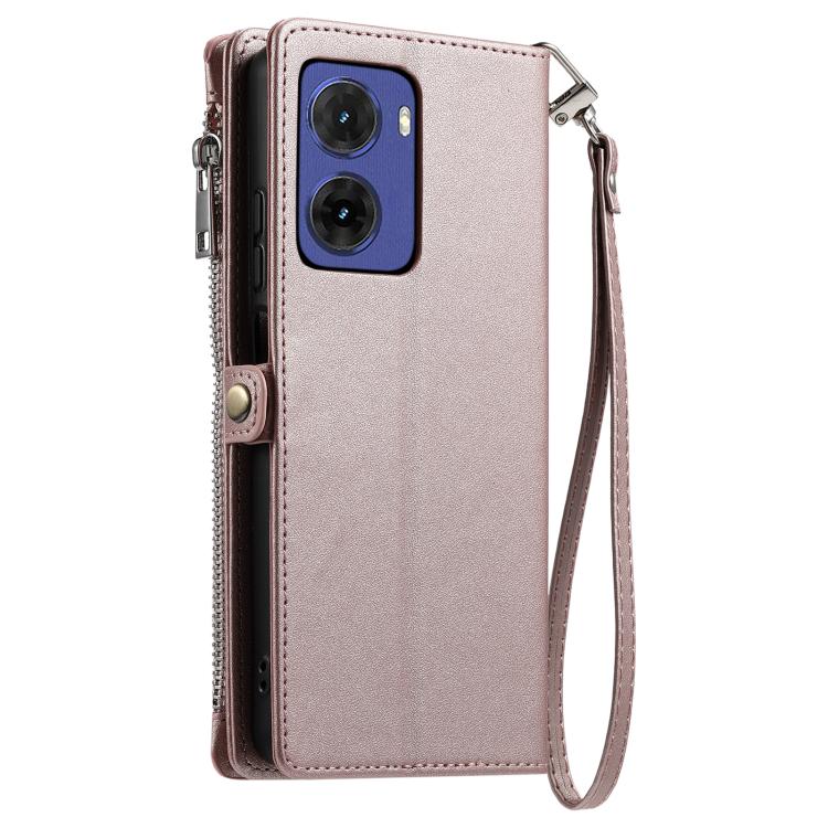 For Motorola Moto G05 Leather Stitching Multi-card Slot Zipper Phone Case