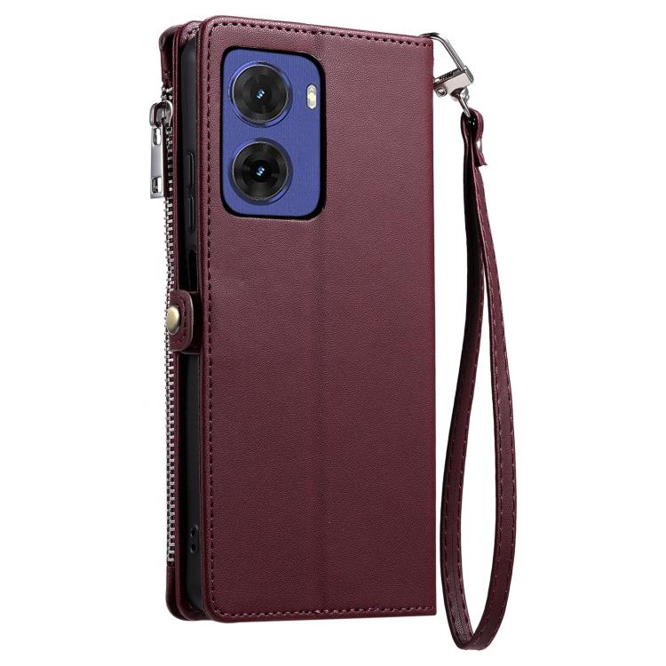 For Motorola Moto G05 Leather Stitching Multi-card Slot Zipper Phone Case
