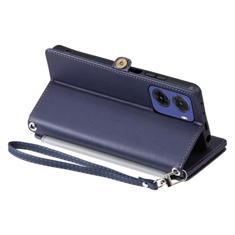 For Motorola Moto G05 Leather Stitching Multi-card Slot Zipper Phone Case