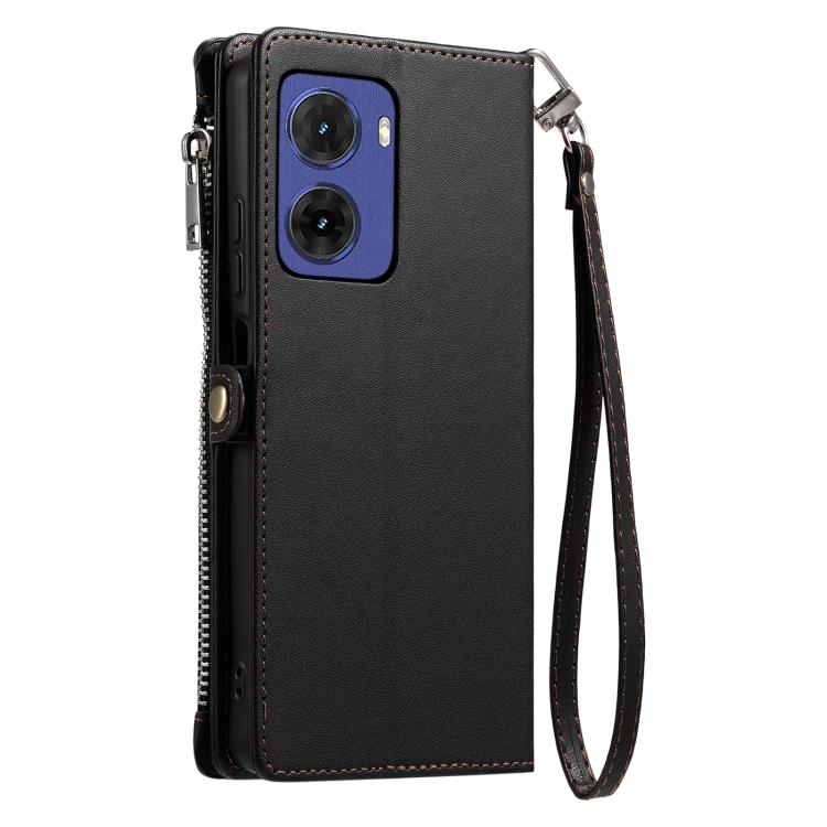 For Motorola Moto G05 Leather Stitching Multi-card Slot Zipper Phone Case
