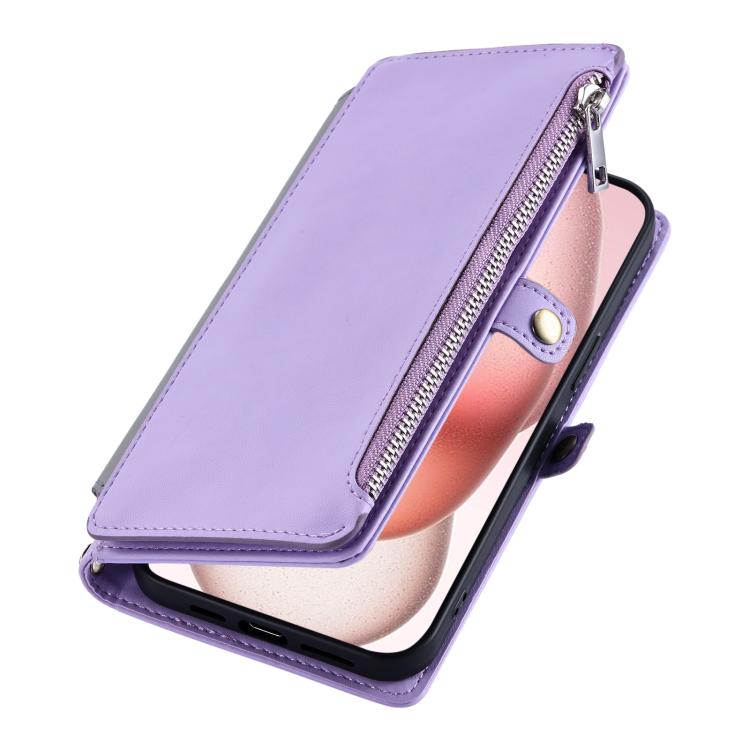 For Motorola Edge 60 Pro Leather Stitching Multi-card Slot Zipper Phone Case