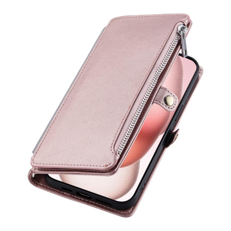 For Motorola Edge 60 Pro Leather Stitching Multi-card Slot Zipper Phone Case