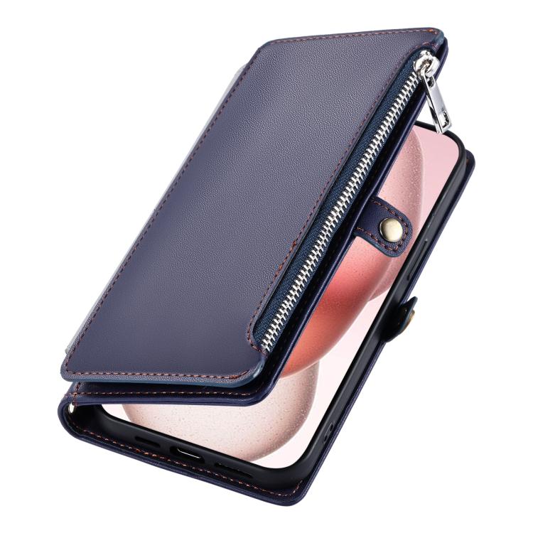For Motorola Edge 60 Pro Leather Stitching Multi-card Slot Zipper Phone Case