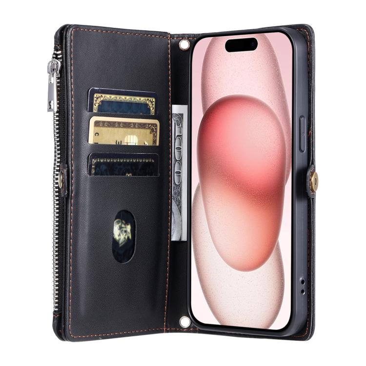 For Motorola Edge 60 Pro Leather Stitching Multi-card Slot Zipper Phone Case