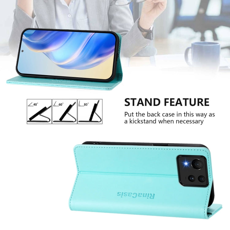 For ASUS Zenfone 11 Ultra RC01 Dual-Folded Magnetic Suction RFID Leather Phone Case