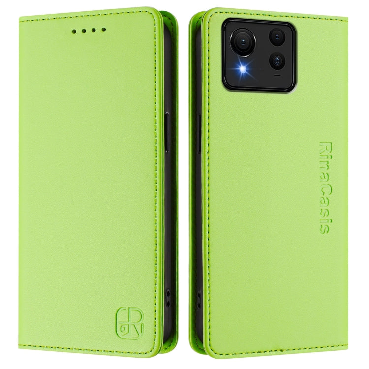 For ASUS Zenfone 11 Ultra RC01 Dual-Folded Magnetic Suction RFID Leather Phone Case