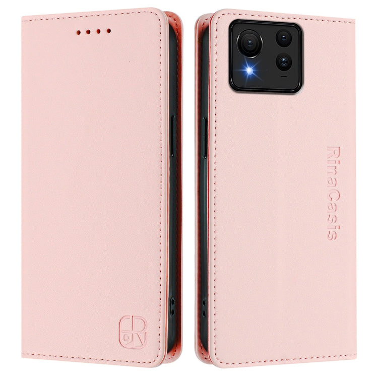 For ASUS Zenfone 11 Ultra RC01 Dual-Folded Magnetic Suction RFID Leather Phone Case