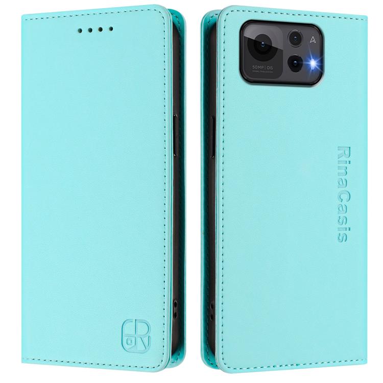 For ASUS Zenfone 12 Ultra RC01 Dual-Folded Magnetic Suction RFID Leather Phone Case