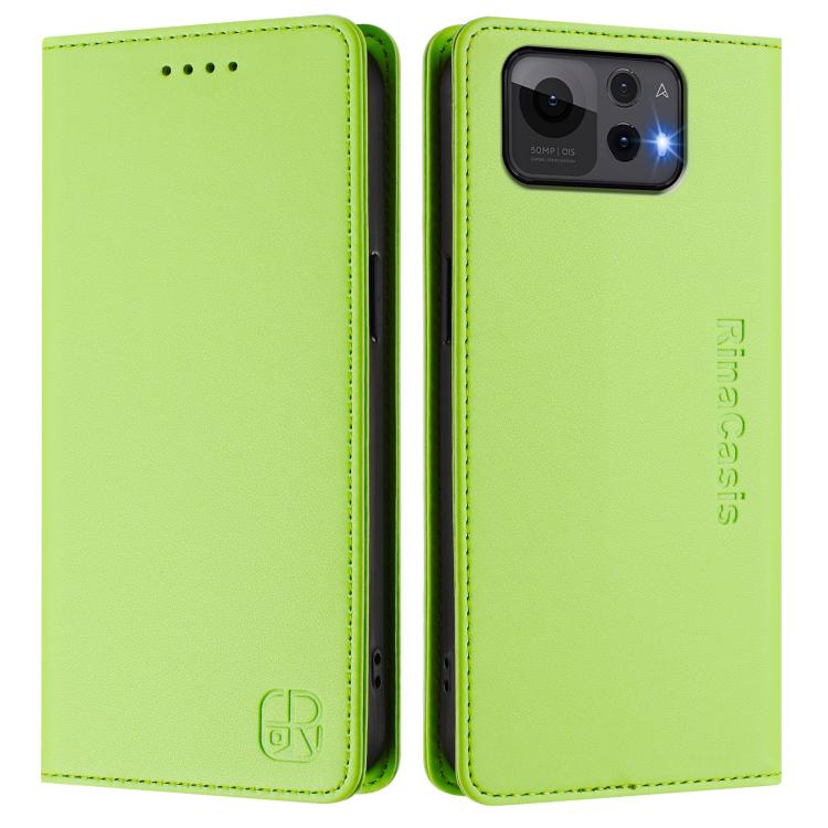 For ASUS Zenfone 12 Ultra RC01 Dual-Folded Magnetic Suction RFID Leather Phone Case