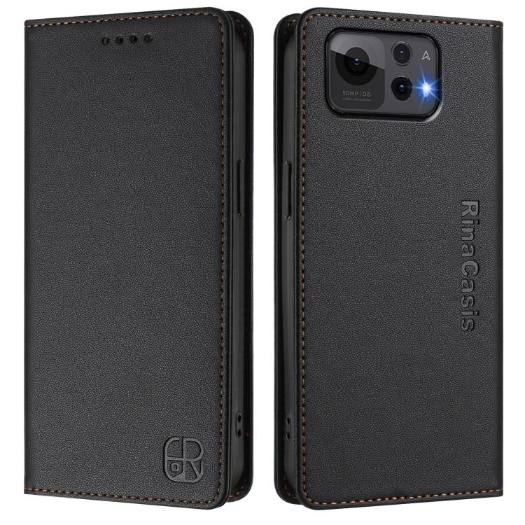 For ASUS Zenfone 12 Ultra RC01 Dual-Folded Magnetic Suction RFID Leather Phone Case