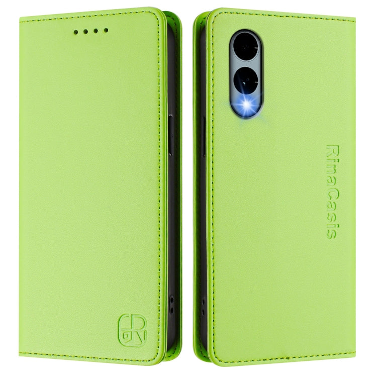 Fpr Fujitsu Arrows We2 F-52E RC01 Dual-Folded Magnetic Suction RFID Leather Phone Case
