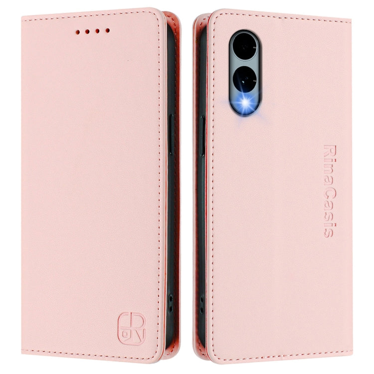 Fpr Fujitsu Arrows We2 F-52E RC01 Dual-Folded Magnetic Suction RFID Leather Phone Case